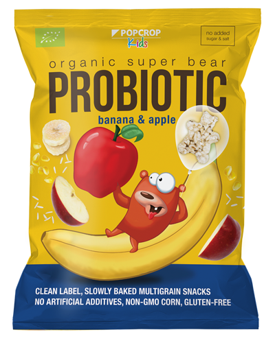 ORGANIC SUPER BEARS PROBIOTICS with Banana and Apple