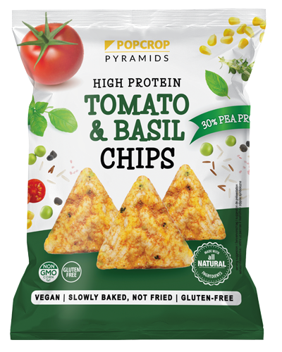 HIGH PROTEIN CHIPS TOMATO&BASIL (30% PROTEIN)